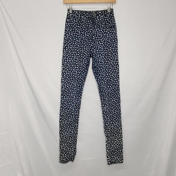 BDG Floral High Rise Skinny Jeggings Denim - Picture 2 of 12
